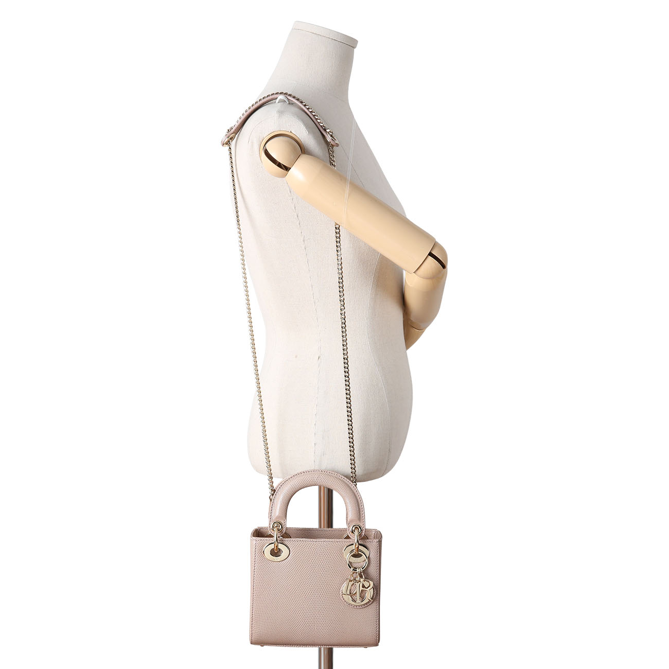 CHRISTIAN DIOR(USED)크리스찬디올 리자드 레이디디올 미니 백